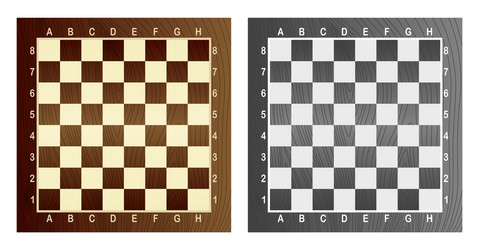 Chess score sheets to record the game Royalty Free Vector