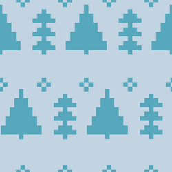 seamless pattern with new year 8 bit vector image