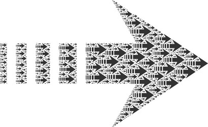 send right recursion mosaic itself items vector image