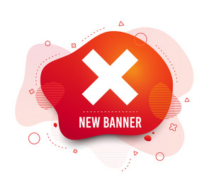 delete sign icon remove button vector image