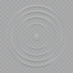 Ripple water waves surface isolated on transparent