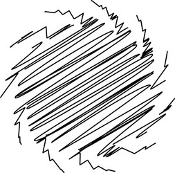 spiral swirl twirl design element with sketchy vector image
