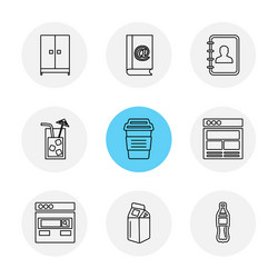 user interface buttons application multimedia vector image