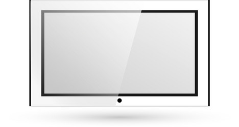 frame of tv empty led monitor computer vector