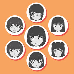 Manga Icon Vector Art, Icons, and Graphics for Free Download