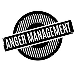 Anger management rubber stamp Royalty Free Vector Image