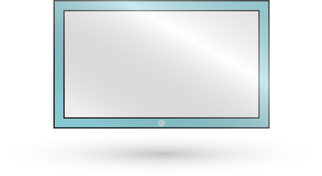 frame of tv empty led monitor computer vector