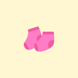 Socks icon flat element vector