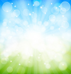 Spring Bokeh Background vector image