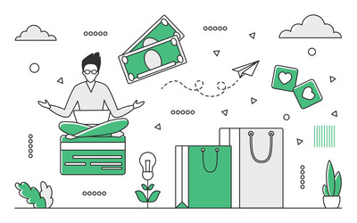 E-commerce Website Development vector image