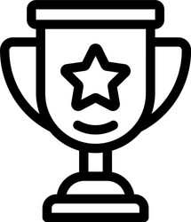 Star trophy Royalty Free Vector Image - VectorStock