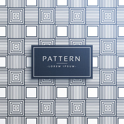 Stylish line pattern in squares background vector