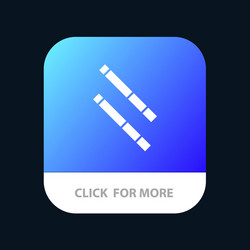 bamboo stick mobile app button android and ios vector image