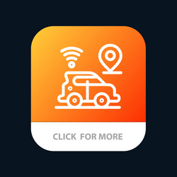 car location map technology mobile app button vector