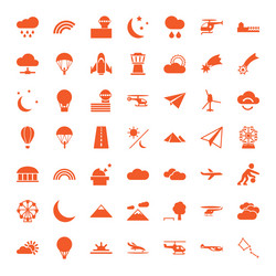 22 sky icons Royalty Free Vector Image - VectorStock