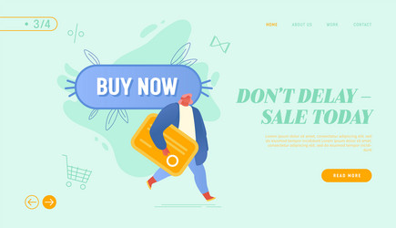 Shopping sale promotion offer in store website vector