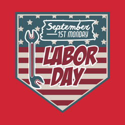 retro labor day design Vector Image