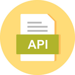 api file document icon vector image