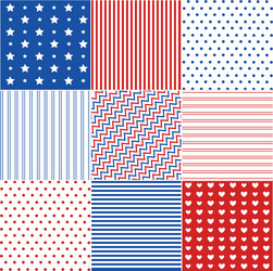Fabric & Textile Patterns vector image