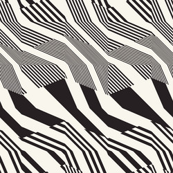monochrome moire effect textured zigzag pattern vector image