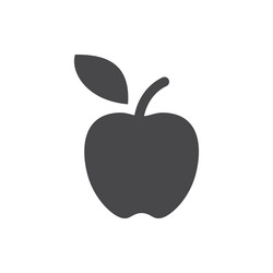 Apple icon isolated on white background Royalty Free Vector