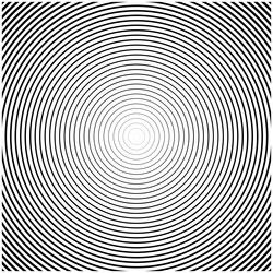 concentric circular line pattern design vector image