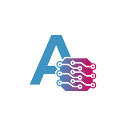 programming code and technology logo template vector image