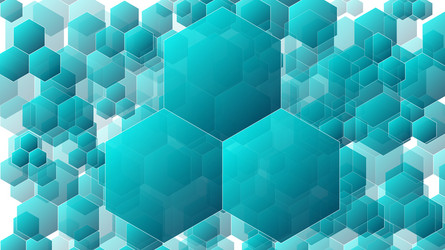 Hexagons copy space abstract geometric style tech vector