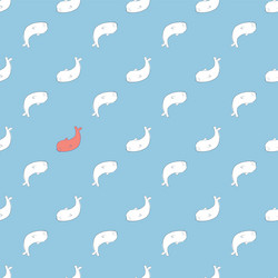 seal seamless repeat pattern design vector image