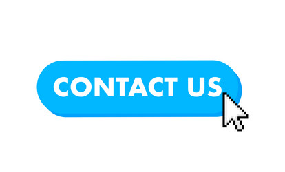Contact Us Button with Pointer vector