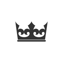 Crown icon in simple style Royalty Free Vector Image