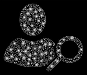 flare mesh 2d find user with flash spots vector image
