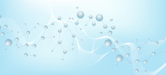 modern abstract molecules structure for science vector image
