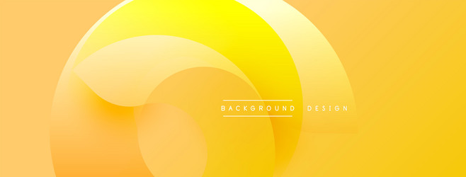 abstract yellow background overlapping circles vector image