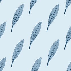 feathers seamless pattern background feather vector image