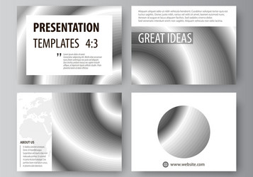 set of business templates for presentation slides vector