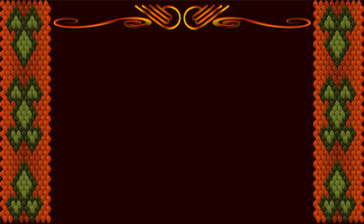 frame for text in style east ornament vector image