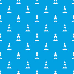 man with the weight over head pattern seamless vector image