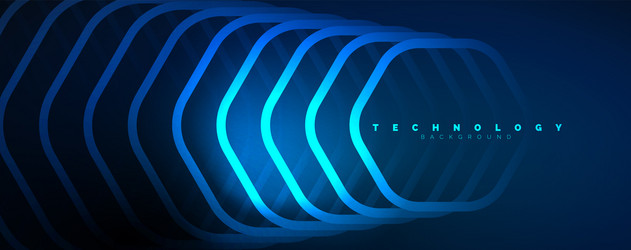 Techno Hexagon Abstract Background vector