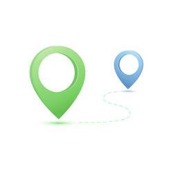 gps navigation destination pointer vector image