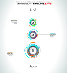 infograph template with multiple choices vector