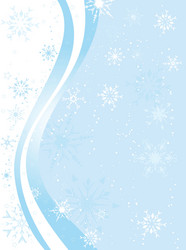Snowflake Background Pattern vector image