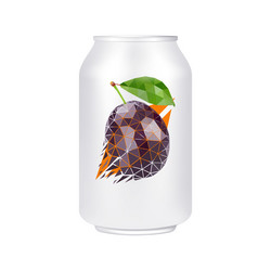 Can in mesh gradient style editable color vector