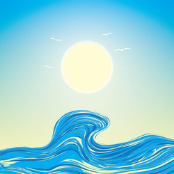 seascape Vector Image