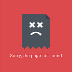 404 Not Found Error - HTTP vector image