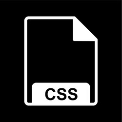css icon vector image