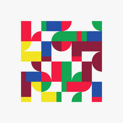 Geometric abstract elements design vector