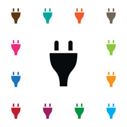 isolated wire icon cord element can vector image