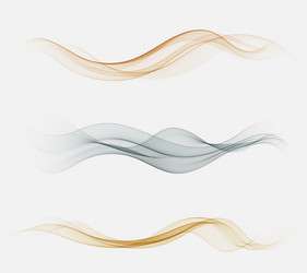 Set blend abstract wave color flow vector