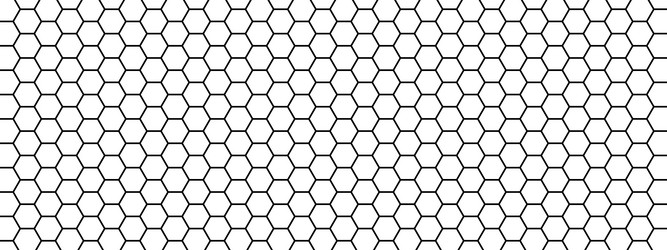 repeated hexagon pattern honeycomb background vector image